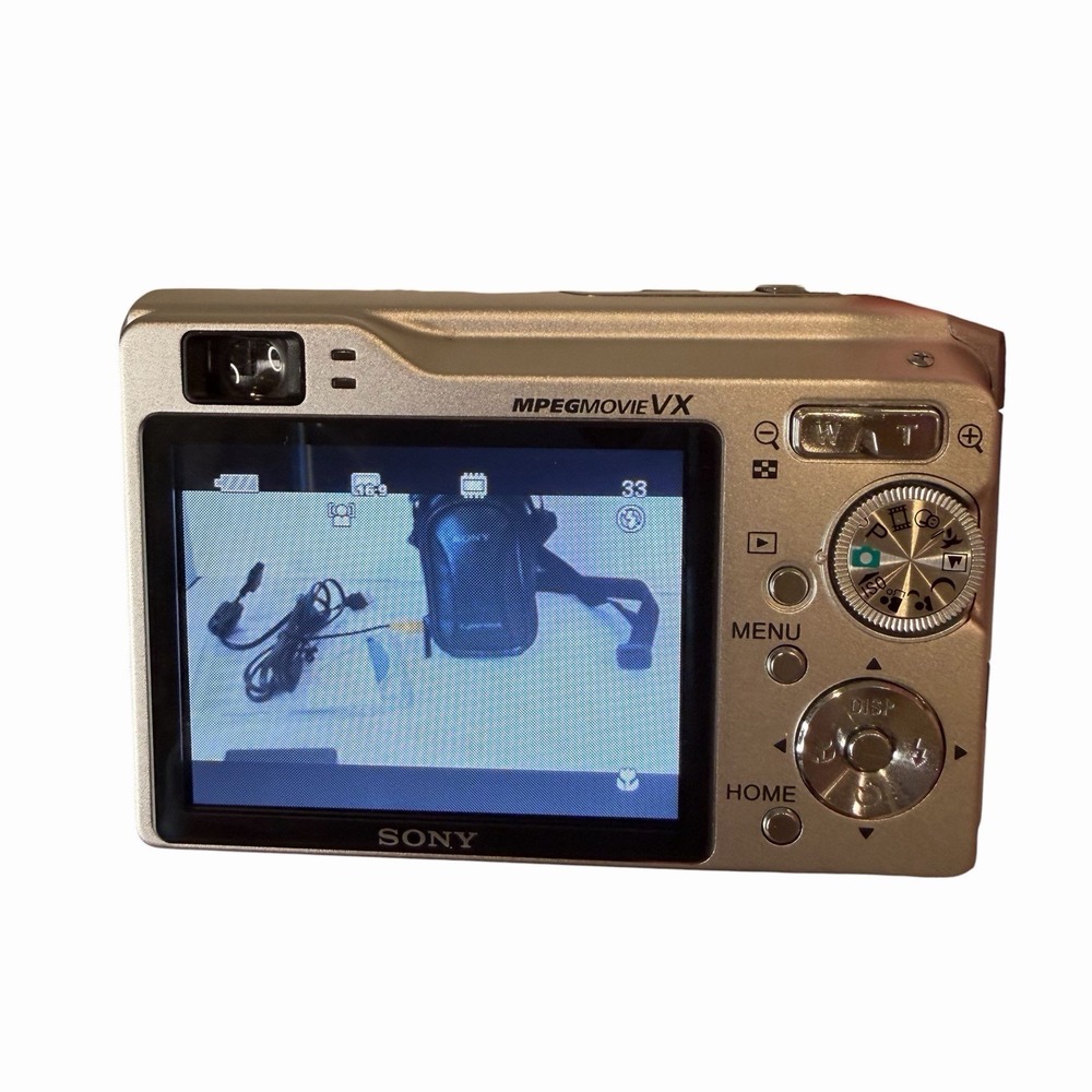 Sony Cyber-Shot DSC-W80‎ 7.2MP Digital Camera Case Charger Battery SD Card Works - Picture 6 of 12